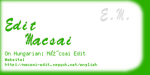 edit macsai business card